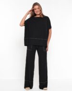 Conjunto Les Feminino em Malha Manga Curta