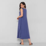 Vestido Em Malha Sem Mangas Com Bolsos - Imagem 5