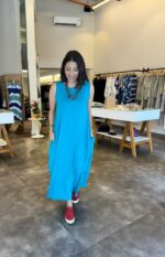 Vestido Em Malha Sem Mangas Com Bolsos - Imagem 6