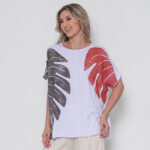 Blusa Feminina Em Malha Estampada