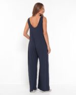 Macacão Feminino em Malha Sem Mangas Com Bolsos - Imagem 6