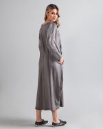 Vestido Street Manga Longa Estampado - Cinza - Imagem 5