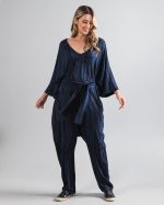 Macacão Feminino em Malha Estampado - Marinho Londres - Imagem 4