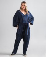 Macacão Feminino em Malha Estampado - Marinho Londres - Imagem 3