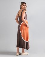 Vestido em Malha Estampado Regata - Bicolor - Imagem 5