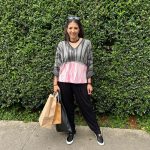 Blusa Feminina em Malha Estampada - Bicolor