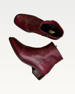 Bota em Couro Feminina Salto Baixo - Imagem 5