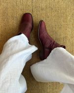 Bota em Couro Feminina Salto Baixo - Imagem 4