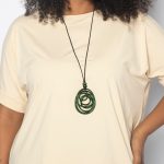 Colar Monica Krexa em Alumínio - Verde