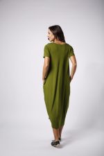 Vestido Street em Malha Estampado Manga Curta- Pistache - Imagem 3