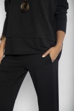 Conjunto Prega em Malha Manga Longa - Preto - Imagem 3