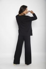 Conjunto Prega em Malha Manga Longa - Preto - Imagem 4