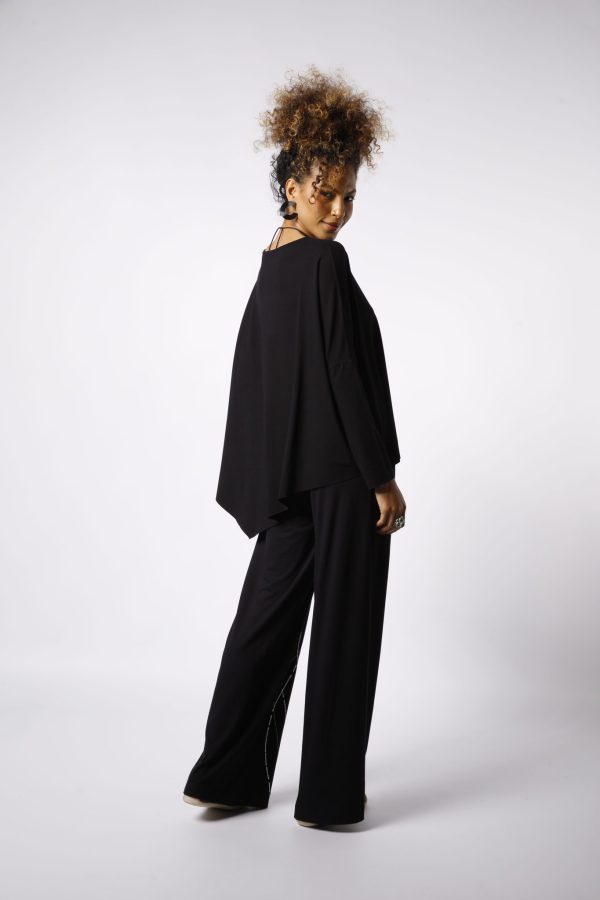 Conjunto Diagonal Manga Longa - Preto - Imagem 6
