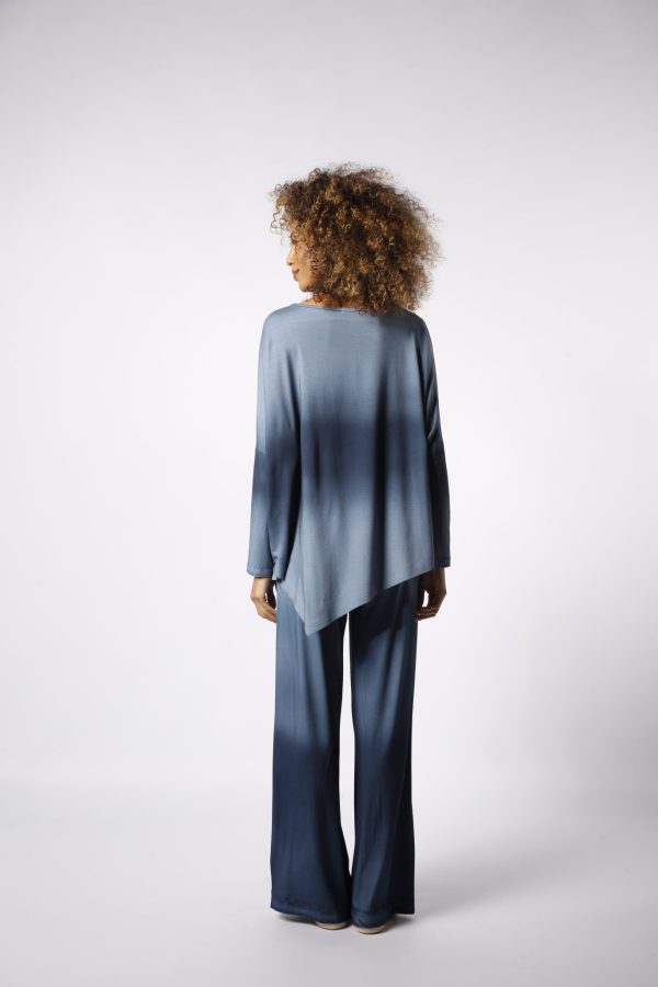 Conjunto Diagonal Manga Longa - Azul - Imagem 6