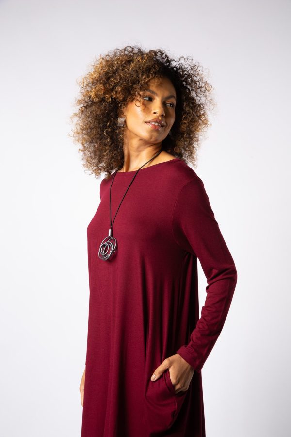 Vestido Street Curto - Bordo - Imagem 4