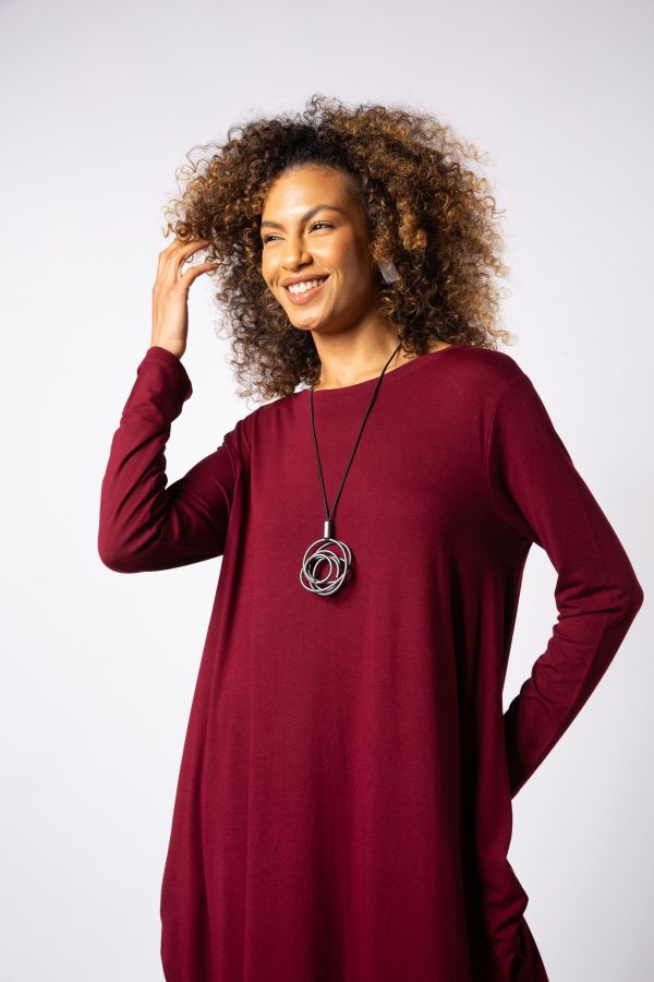 Vestido Street Curto - Bordo - Imagem 2