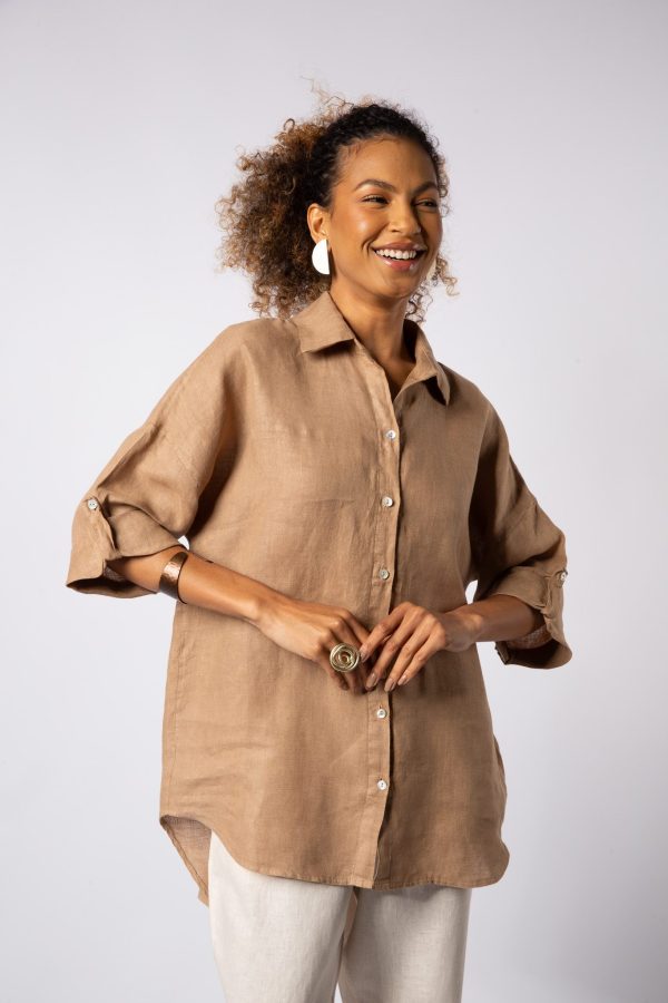 Camisa Linho Com Botões - Cores - Imagem 6