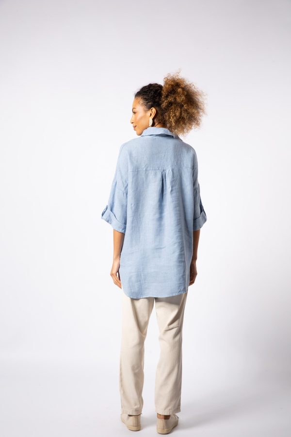 Camisa Linho Com Botões - Cores - Imagem 5