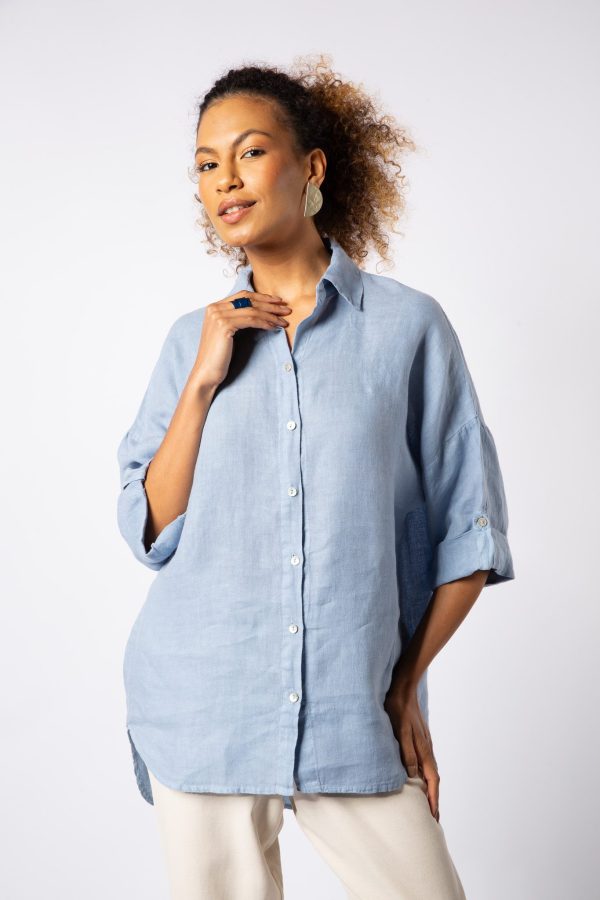 Camisa Linho Com Botões - Cores - Imagem 3