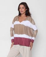 Blusa Japão Dec V- Listrada - Imagem 3