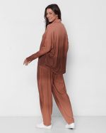 Conjunto Feminino em Malha com Manga Longa - Nude - Imagem 4