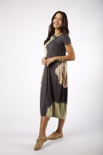 Vestido Italy Com Manga Curta - Grafite - Imagem 5