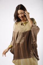 Vestido Feminino Em Malha Com Bolsos Nas Laterais - Bicolor - Imagem 4