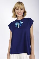 Blusa Feminina Em Malha Com Manga Curta - Imagem 5