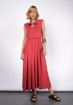 Vestido Feminino Em Malha Sem Manga