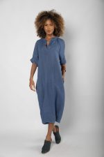 Vestido Em Linho Barra - Imagem 2