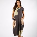 Vestido Italy Com Manga Curta - Grafite