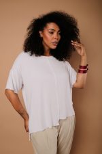 Blusa Feminina Em Malha Manga Curta - Imagem 6