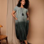 Vestido Em Malha Estampado Manga Curta - Verde