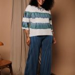 Conjunto Feminino Em Malha Estampado - Off