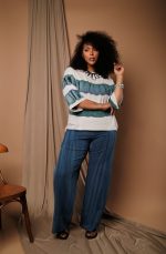 Conjunto Feminino Em Malha Estampado - Off - Imagem 3