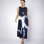 Vestido em Malha Estampado - Azul