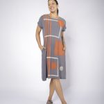 Vestido em Malha Estampado - Chumbo