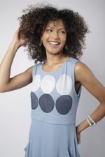 Vestido Feminino Em Malha Sem Mangas - Azul Celeste - Imagem 2