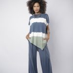 Conjunto FeminIno Em Malha Sem Manga - Listrada