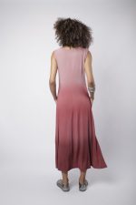 Vestido Feminino Em Malha Sem Mangas - Goiaba - Imagem 3