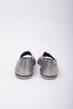 Sandália Feminina Em Couro - Prata - Imagem 4